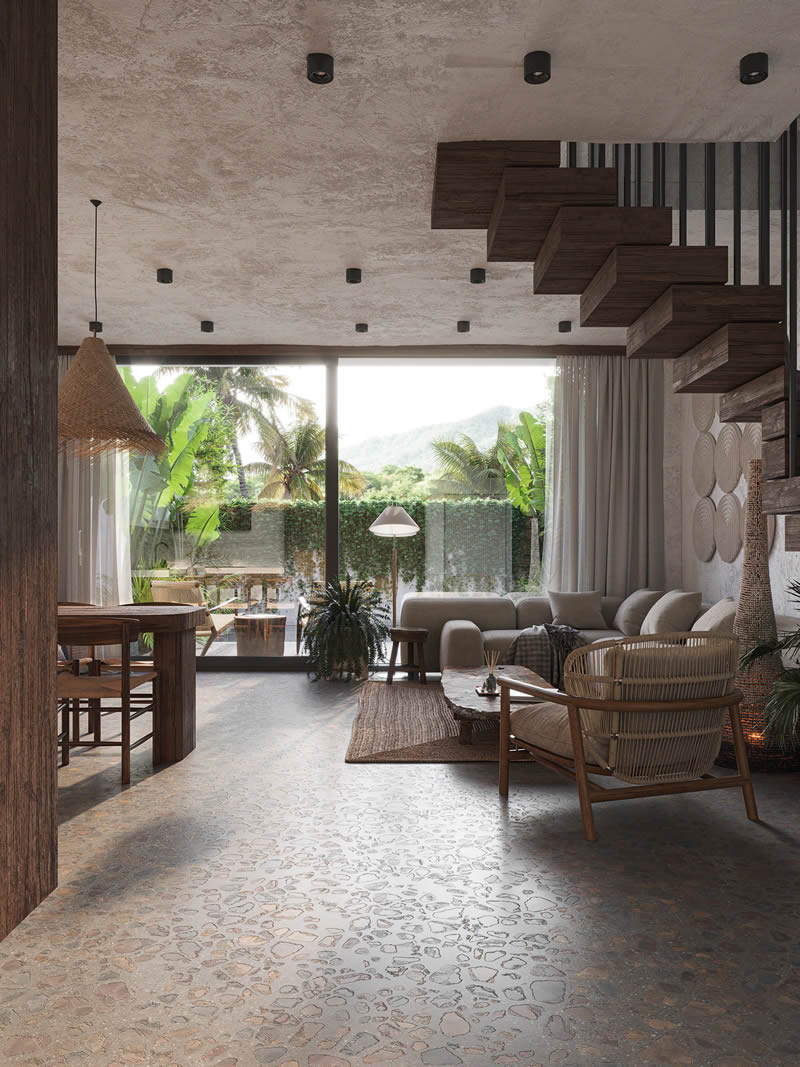 Apartment in Bali Interior Architecture by Nom Bureau