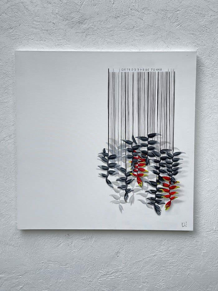 Barcodes to Trees Paintings by Camila Echavarria