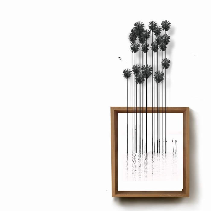 Barcodes to Trees Paintings by Camila Echavarria