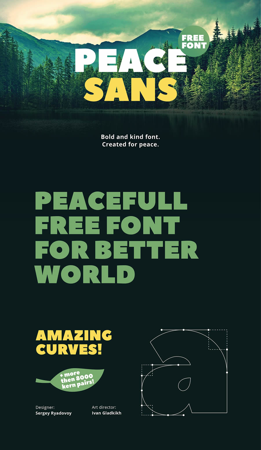 Peace Sans Dynamic and Bold Font for Free Download