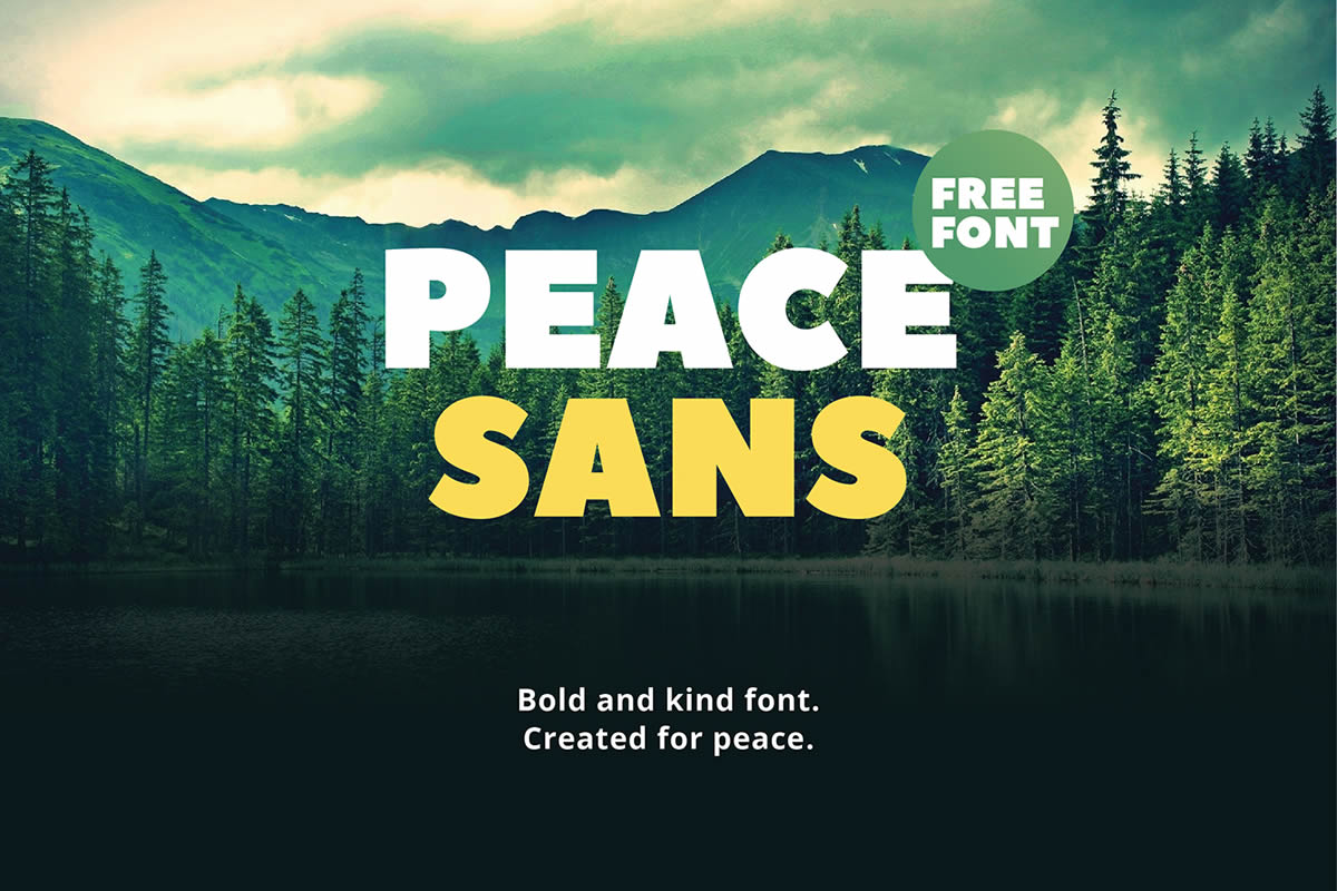 Peace Sans Dynamic and Bold Font for Free Download